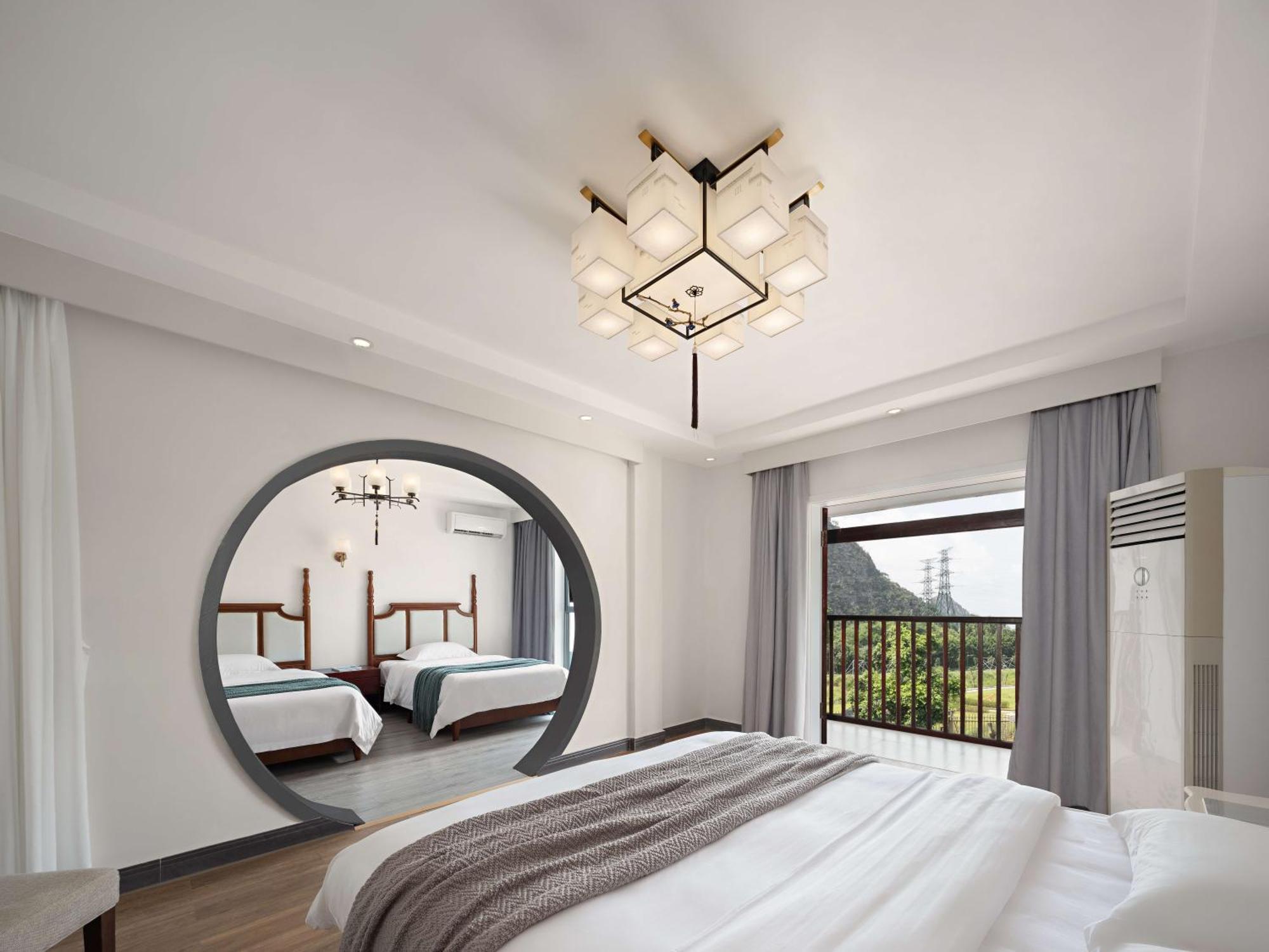 Serene Vale Inn Guilin-Free One Way Pick Up Service To High-Speed Railway Station For 2 Nights Eksteriør billede